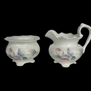 AYNSLEY CHINA PERSONAL CREAMER AND SUGAR‎